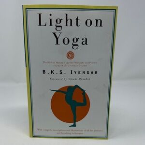 Light on Yoga - White and Teal Cover